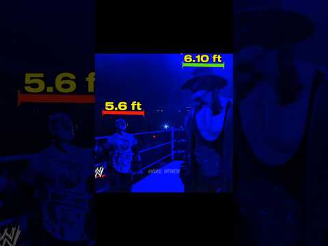 Undertaker Height in Front of Khali 🤏
