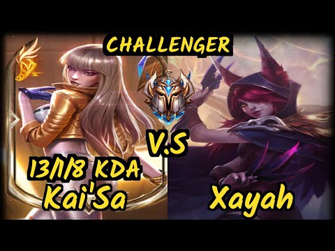 CGA Cody Sun (KAI'SA) vs XAYAH - 13/1/8 KDA BOTTOM ADC CHALLENGER GAMEPLAY - NA