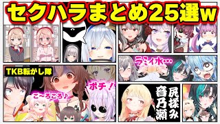 【面白まとめ25選】爆笑不可避!アウトすぎるセクハラにツッコミ殺到ww【ホロライブ切り抜き/おかゆ/ねねち/かなたん/スバル/船長/ラミィ/沙花叉/あくたん/ういママ/千速/総集編】
