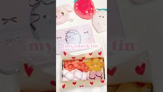 my snack tin🎁🦢🎀 #日常 #日常vlog #snack #snacks  #snacktin #スナック缶 #お菓子 #サンリオ #ぺこちゃん