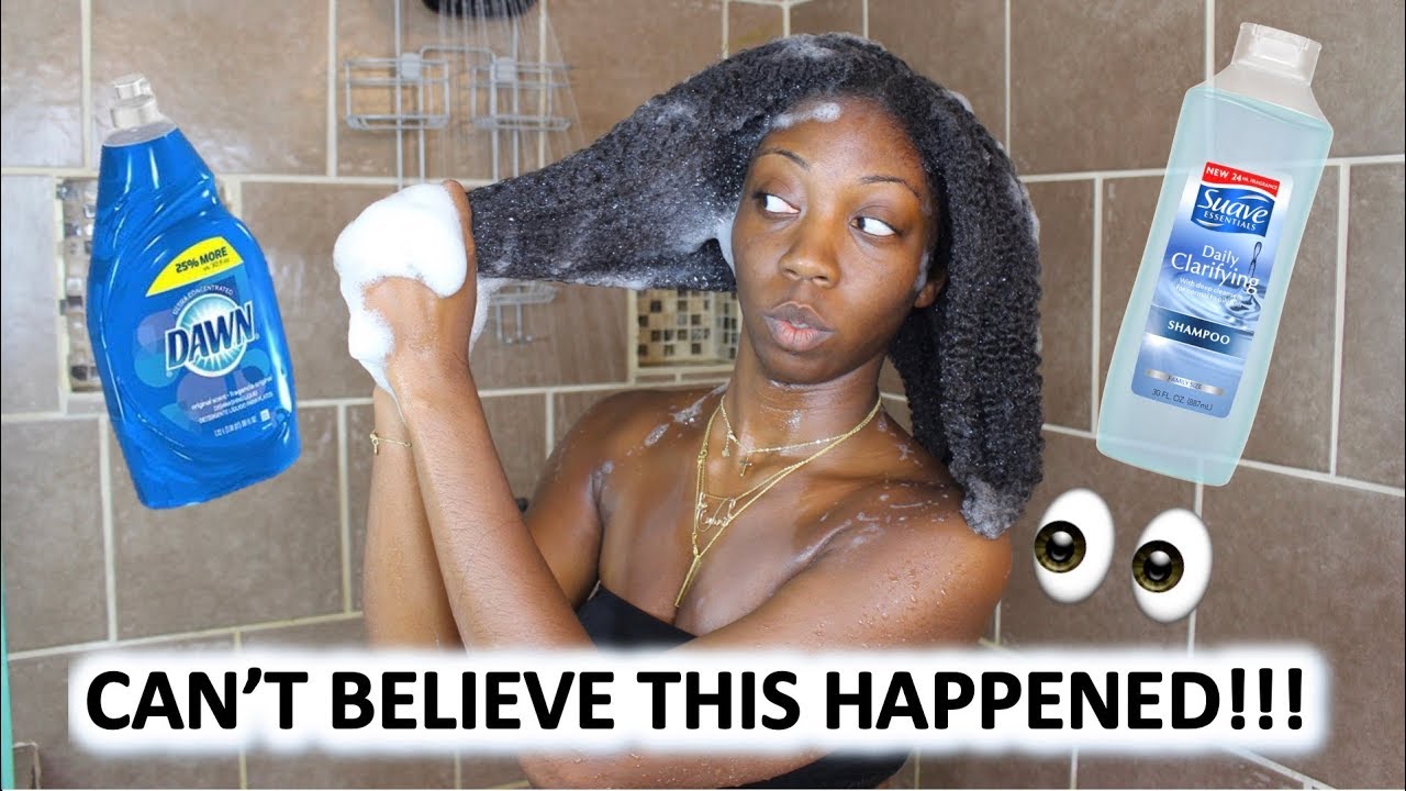 I TRIED DAWN DISH SOAP ON MY NATURAL HAIR AND I WAS NOT EXPECTING THIS!
