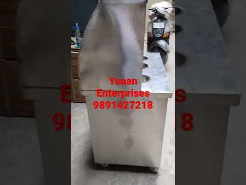 Stainless steel golgappa counter, for street food stall