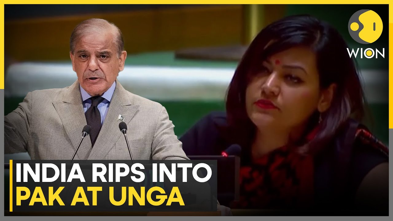 India's Scathing Attack On Pakistan PM Shehbaz Sharif At UNGA, Destroys His 'Fake Speech' | WION