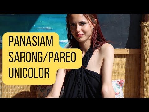 Einfarbiger Sarong (Pareo) – Fair & Handmade Strand- und Sauna-Style