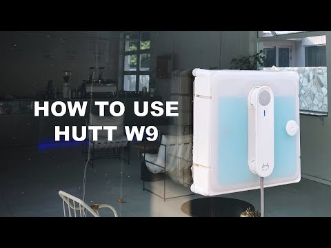 Juhtmega aknapesurobot HUTT W9, valge, 3800 Pa, kaugjuhtimispuldiga - Video