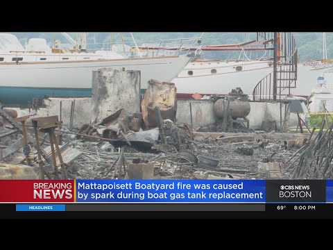 Mattapoisett boatyard fire sparked during gas tank replacement