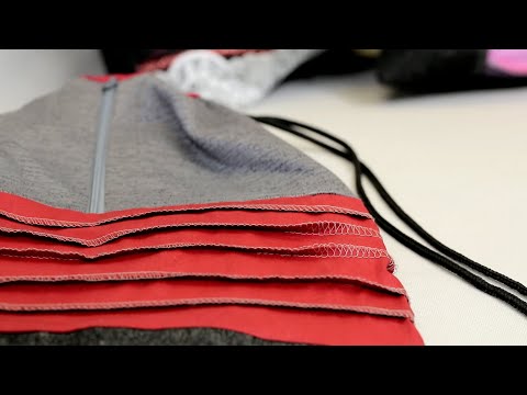 BERNINA Overlocker L 460 / L 450: Einfädeln und nähen, 3-Faden Overlock