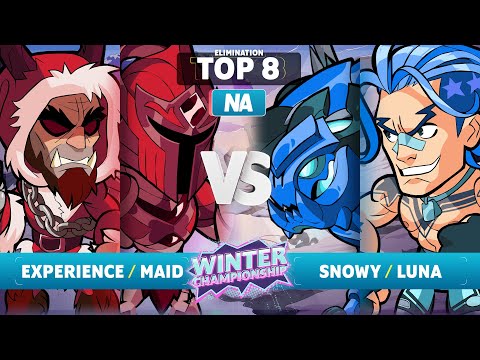 Experience & Maid vs. Snowy & luna - Elimination Top 8 - NA - Brawlhalla Winter Championship 2023