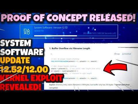 *UPDATE* NEW PS4/PS5 (12.52/12.00 KERNEL EXPLOIT REVEALED + PoC Released & More! ✅