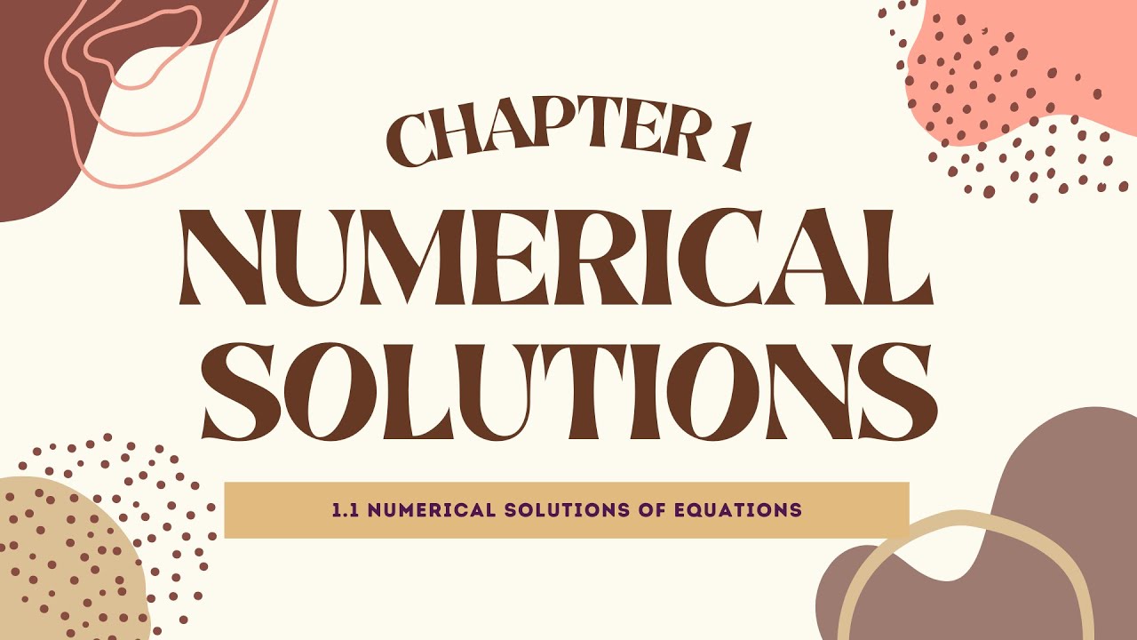 Numerical Solutions by Graphical Method