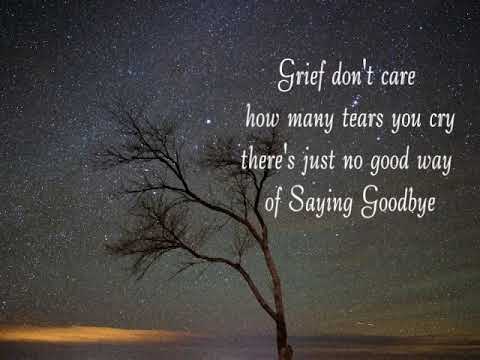 "Saying Goodbye" - Heartbreaking song for a lost, loved one