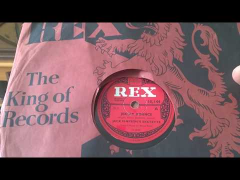 Jack Simpson's Sextette Betty Kent - Jersey Bounce - HMV 157 - Rex 78rpm Gramophone