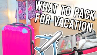 What To Pack For Vacation + Tips and Tricks! | Breezylynn08