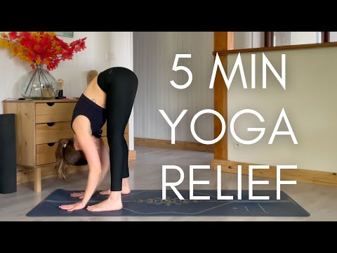 5 Minute After Work Yoga Stretch | Yoga Flow For Relief After Sitting All Day