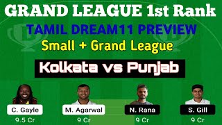 KKR vs PBKS Dream11 Prediction In Tamil | Kolkata vs Punjab Ipl Dream11 Team | Tamil Fantasy Tips