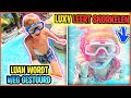 LUAN WORDT  HET ZWEMBAD UiTGESTUURD EN LUXY LEERT SNORKELEN ? ( Europa Reis ??)| Bellinga Vlog #2916