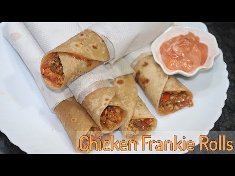 Delhi Street Style Chicken Frankie Rolls | In Just 10 Minutes Video