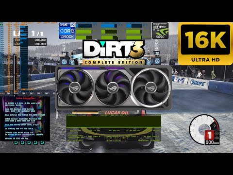 Colin McRae DiRT 3 13900K 128GB RTX 5090 Astral 15360x8640 16K Ultra High Benchmark