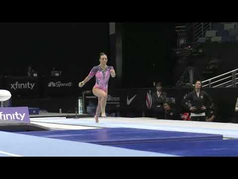 Caroline Moreau  - Vault 1 -  2025 Xfinity U.S. Championships  - Junior Women Day 1