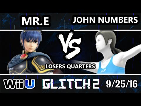 Glitch 2 Smash 4 - SS | Mr. E (Marth) Vs. Ho3K | John Numbers (WFT) SSB4 Losers Quarters