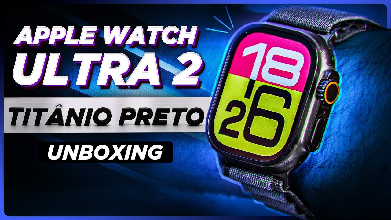 Apple Watch Ultra 2 na NOVA cor PRETA! Ficou legal? (Unboxing)