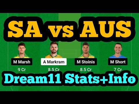 SA vs AUS Dream11 Prediction|SA vs AUS Dream11|SA vs AUS Dream11 Team|