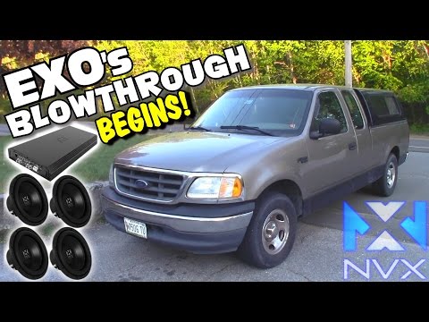 EXO's NVX BlowThrough BEGINS! Droppin Hz Car Audio / Mechman Alternator & XS Power Batteries