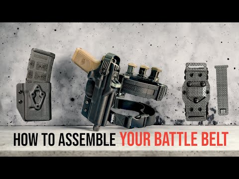 How to Assemble Your Battle Belt with Dara Holsters DM2 Molle Attachment