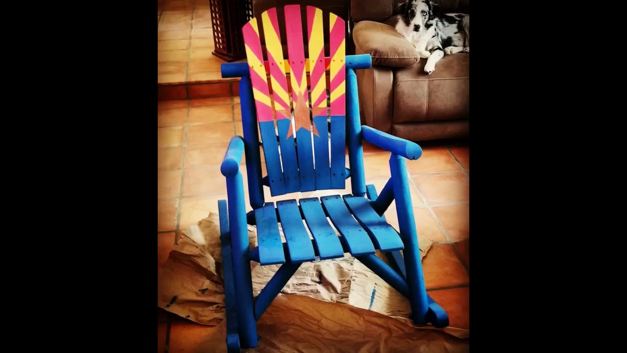 DJL Antique Wood Outdoor Rocking Log Chair Wooden Porch Rustic Log Rocker