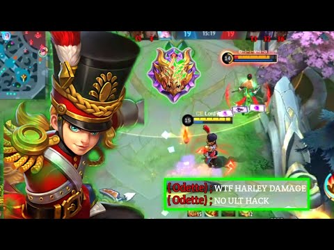 THIS IS HOW GLOBAL HARLEY PLAY IN MYTHIC RANK || HARLEY BEST BUILD 2022 - MOBILE LEGENDS