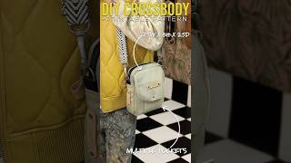 DIY Crossbody Bag Tutorial #diy #sew #bag #crossbodybag #fashion