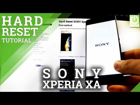 How to Factory Reset SONY Xperia XA F3111 - Wipe All Data in SONY