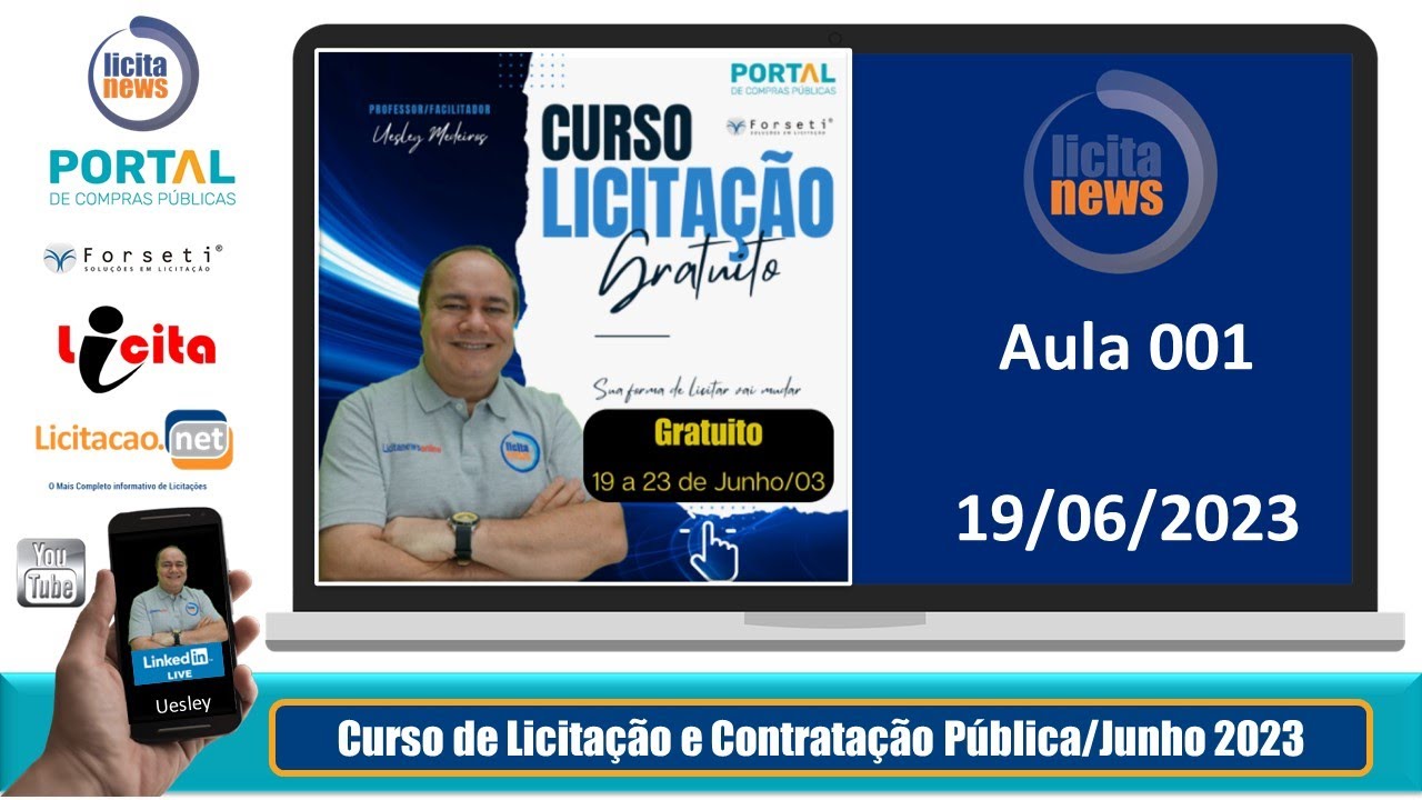 Curso de Licitação e Contratação Pública - Aula 001 - Gratuita