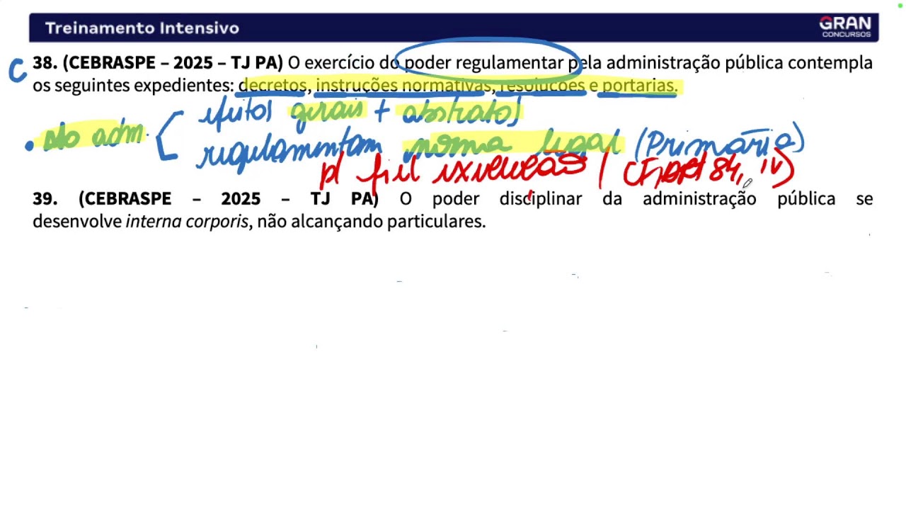 Treinamento Intensivo TCU  Auditoria de Tecnologia da Informação - Direito Administrativo
