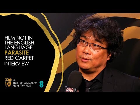 Bong Joon-ho's Backstage Interview After BAFTA Win