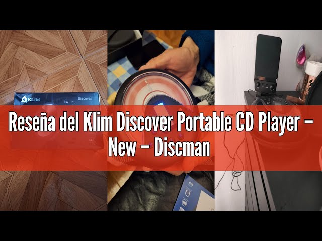 Vídeo relacionado con KLIM Discover Wood - Reproductor de CD Portátil - Nuevo - Discman con batería de Larga duración y Auriculares - Radio FM Portátil Compatible con MP3, SD Card, Bluetooth - Ideal para Coches