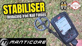 Minelab Manticore - Stabiliser - Reducing The Iron Nail Falsing 