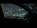 Stop Overthinking Tonight With Heavy Rain Thunder On Car In Wild Storm At Night