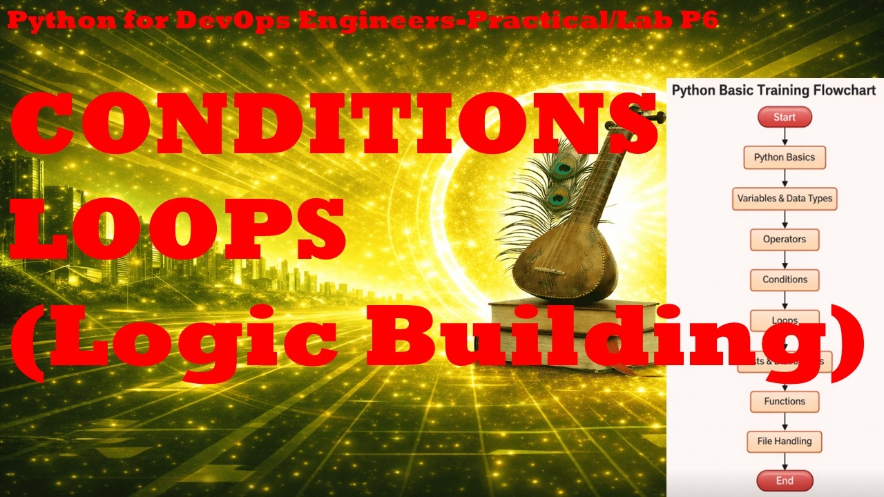Python-For-DevOps-Engineer-Practical-P5 | Conditions and Loops | Logical Building