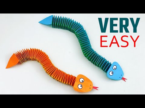 Very Easy Trick || How to Make Snake with Paper || HBF arts & craft