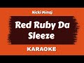Nicki Minaj - Red Ruby Da Sleeze - Instrumental (Lyrics Karaoke) With Backing Vocals