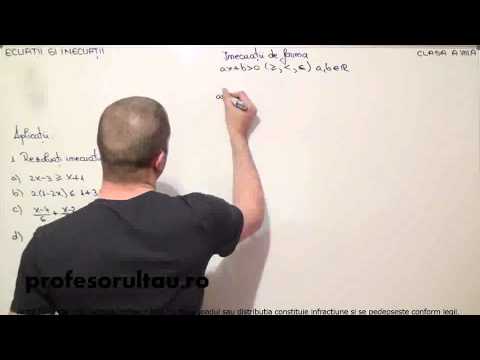 06   cls 8   Ecuatii si inecutatii   inecuatii de forma ax+b mai mare ca 0   exercitii