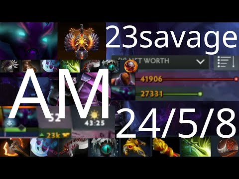 23savage Anti-Mage vs Mikoto Pangolier, Kuku Batrider, Spectre - only hope, all in - dota2