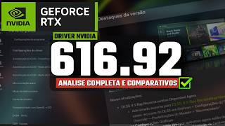 NOVO DRIVER NVIDIA 616.92! MELHOR DRIVER NVIDIA 2026 PARA JOGOS DOBRAR O FPS E ACABAR AS TRAVADAS!