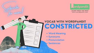 Constricted Meaning | Synonyms | Sentence | Easy Trick || Vocab with Wordpandit | Learn English