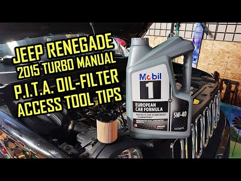 Jeep Renegade 1.4L Turbo Manual Oil Change Tool Tips (No Commentary)