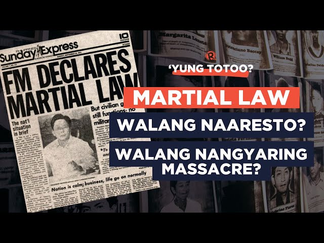 HINDI TOTOO: Iniligtas ng Batas Militar ni Marcos ang Filipinas mula sa CPP-NPA-NDF