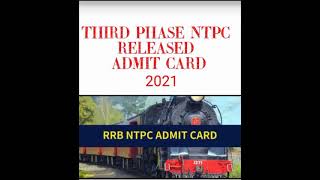 LATEST NEWS RRB NTPC REALEASED ADMIT CARD 2021 description link