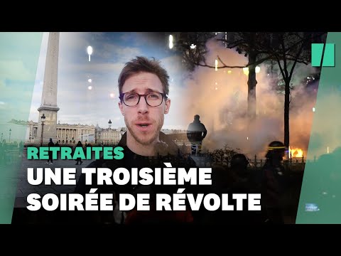 Au coeur de la 3e soirée de manif contre le 49.3 et la réforme des retraites à Paris