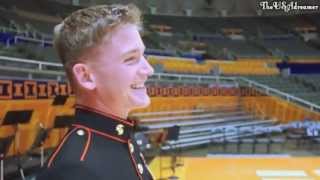 U.S Marine comes home and surprises his brother